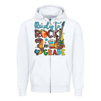 White ready to rock 3rd grade Zipper Hoodie - JahusDesignShop