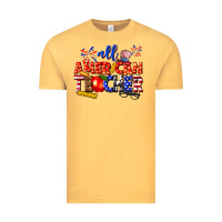 Vintage Mustard all american teacher Vintage Tee - texasbilliewilder