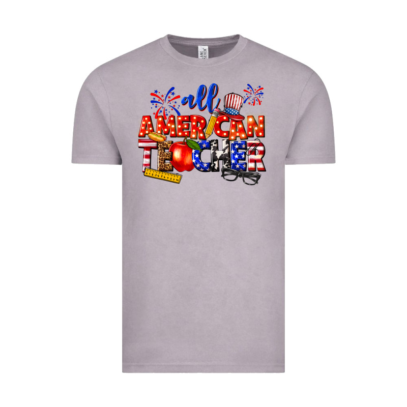 All American Teacher Vintage Tee by texasbilliewilder | Teevron