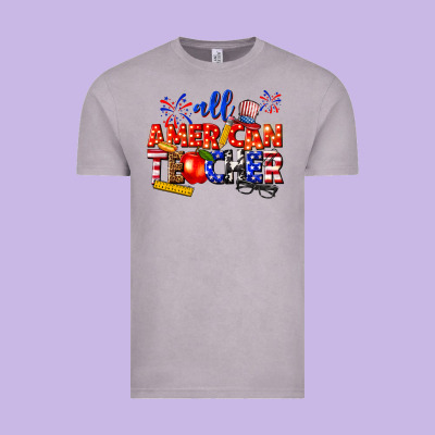 Vintage Tee all american teacher