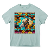 Arona Haflinger Horse Aztec Heavy Core Tee - LillyAllenDesigns