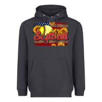 Smoke Western American Flag Softball Heavyweight Hoodie - LillyAllenDesigns
