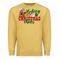 Antique Gold Baking Christmas cheer Premium Sweatshirt - NancyCooperArtShop