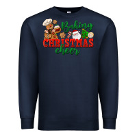 Navy Baking Christmas cheer Premium Sweatshirt - NancyCooperArtShop
