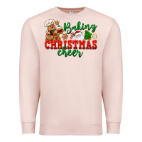 Pale Pink Baking Christmas cheer Premium Sweatshirt - NancyCooperArtShop
