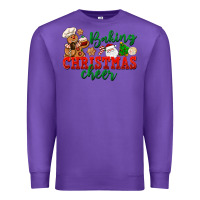 Purple Baking Christmas cheer Premium Sweatshirt - NancyCooperArtShop