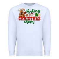 White Baking Christmas cheer Premium Sweatshirt - NancyCooperArtShop