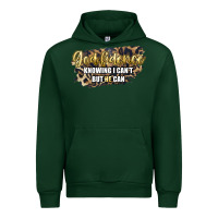 Forest Green god fidence knowing i can't but he can Urban Hoodie - Artiststas