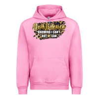 Fuchsia Pink god fidence knowing i can't but he can Urban Hoodie - Artiststas