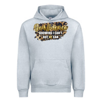 Heather Grey god fidence knowing i can't but he can Urban Hoodie - Artiststas