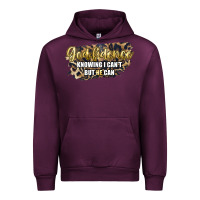 Mauve Wine god fidence knowing i can't but he can Urban Hoodie - Artiststas