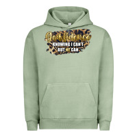 Pigment Oil Green god fidence knowing i can't but he can Urban Hoodie - Artiststas