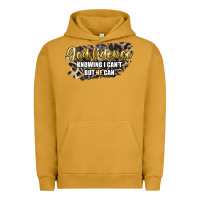 Pigment Peanut Butter god fidence knowing i can't but he can Urban Hoodie - Artiststas