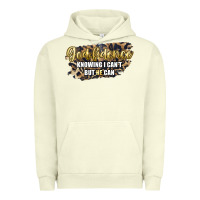 Pigment Pistachio god fidence knowing i can't but he can Urban Hoodie - Artiststas