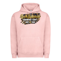 Pigment Salmon god fidence knowing i can't but he can Urban Hoodie - Artiststas