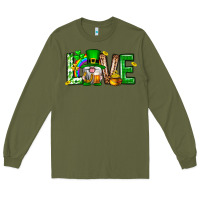Army Green Love st. patricks day Long Sleeve Tee - Neo Western