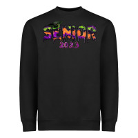 Black Senior 2023 Halloween Heavyweight Sweatshirt - RanaPortraitStore