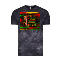 Cloud Black steppin into juneteenth Vintage Tee - Zillion Design Studio