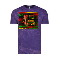 Cloud Purple steppin into juneteenth Vintage Tee - Zillion Design Studio