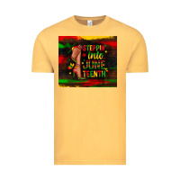 Vintage Mustard steppin into juneteenth Vintage Tee - Zillion Design Studio