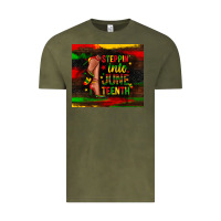 Vintage Olive steppin into juneteenth Vintage Tee - Zillion Design Studio