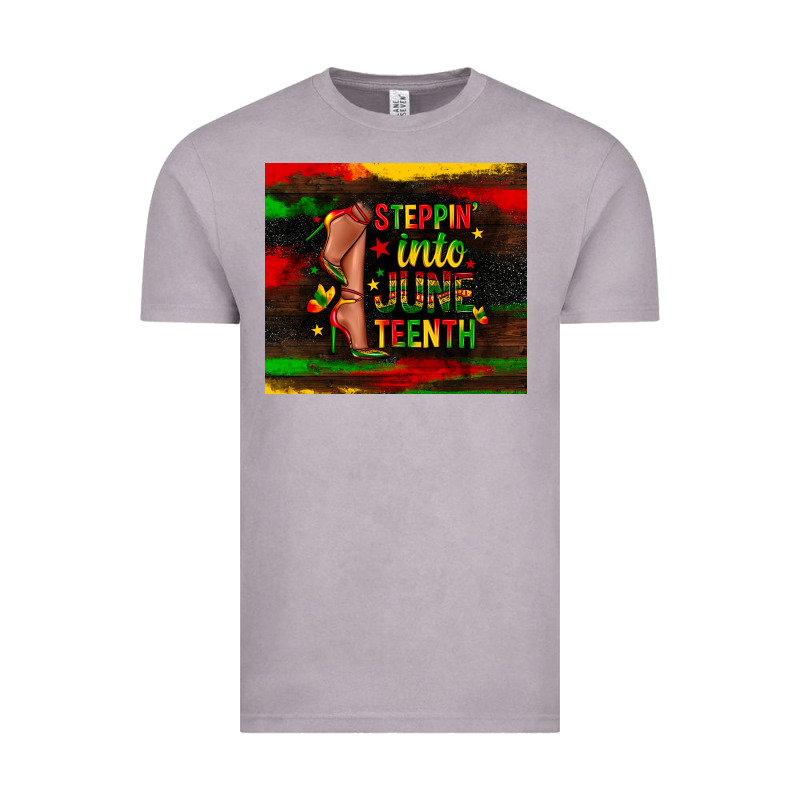 Steppin Into Juneteenth Vintage Tee by Zillion Design Studio | Teevron
