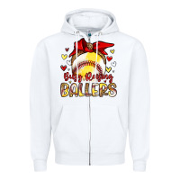 White busy raising ballers Zipper Hoodie - Artiststas