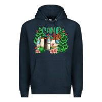 Navy camp life Premium Hoodie - MaliasSmallBusiness