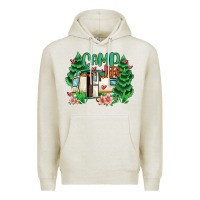 Oatmeal Heather camp life Premium Hoodie - MaliasSmallBusiness