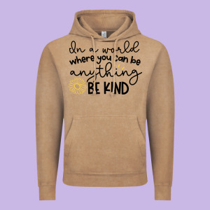Be Kind Vintage Hoodie Designed By Unal Design