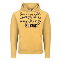 Vintage Mustard be kind Vintage Hoodie - Unal Design