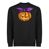 Black Jack O' Lantern Halloween Pumpkin Heavyweight Sweatshirt - RanaPortraitStore