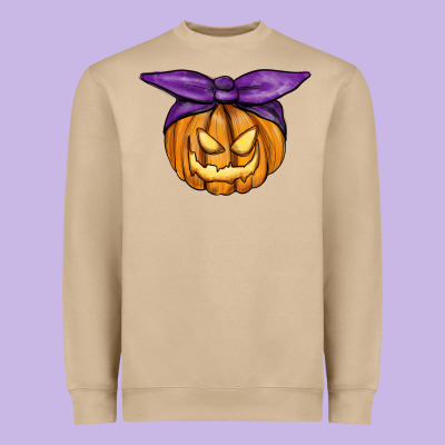 Heavyweight Sweatshirt Jack O' Lantern Halloween Pumpkin