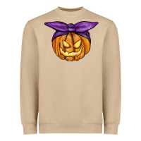 Mushroom Jack O' Lantern Halloween Pumpkin Heavyweight Sweatshirt - RanaPortraitStore