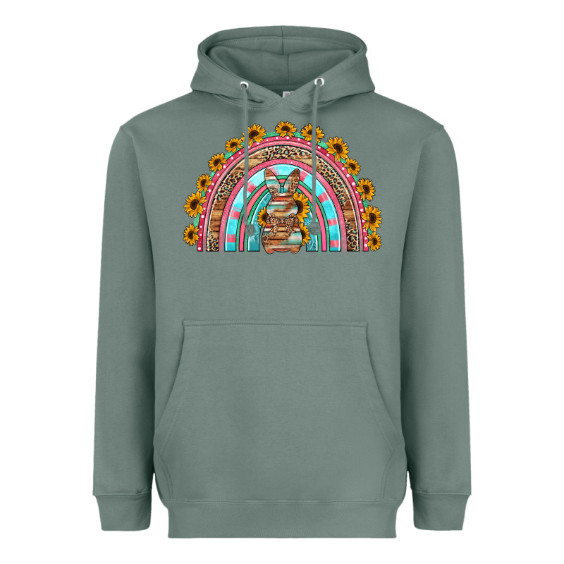 Western Easter Rainbow Heavyweight Hoodie by Jasminsmagicworld | Teevron