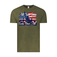 Vintage Olive all gave some some gave all tbw Vintage Tee - texasbilliewilder