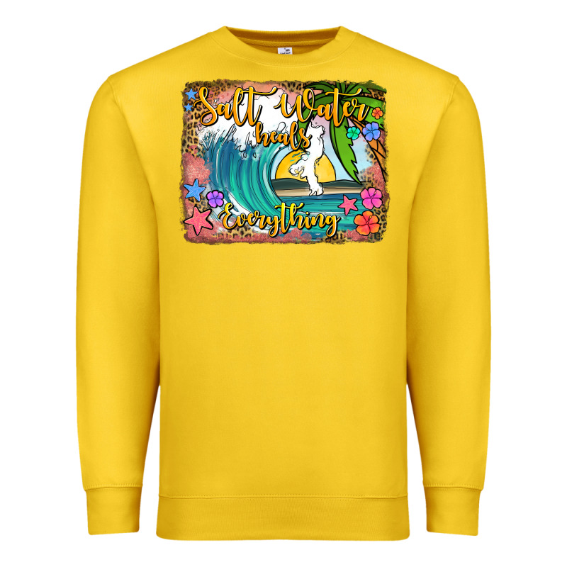 Salt Water Heals Everything Premium Sweatshirt by Jasminsmagicworld | Teevron