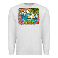 Oatmeal Heather salt water heals everything Premium Sweatshirt - Jasminsmagicworld