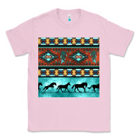 Bubblegum Pink native american aztec seamless pattern Classic Tee - BundleAndBundleShop
