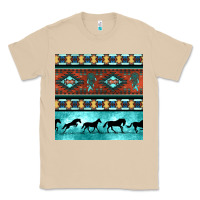 Mushroom native american aztec seamless pattern Classic Tee - BundleAndBundleShop