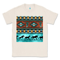 Natural native american aztec seamless pattern Classic Tee - BundleAndBundleShop