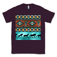 Plum native american aztec seamless pattern Classic Tee - BundleAndBundleShop