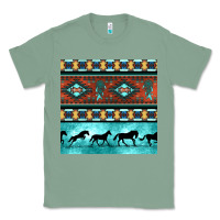 Sage native american aztec seamless pattern Classic Tee - BundleAndBundleShop
