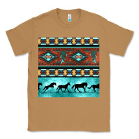 Toasted Coconut native american aztec seamless pattern Classic Tee - BundleAndBundleShop