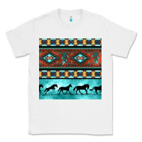 White native american aztec seamless pattern Classic Tee - BundleAndBundleShop