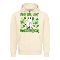 Sandshell shake em' like a shamrock Zipper Hoodie - Artiststas