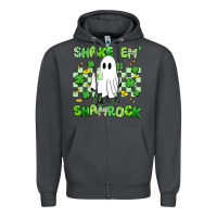 Smoke shake em' like a shamrock Zipper Hoodie - Artiststas