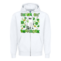 White shake em' like a shamrock Zipper Hoodie - Artiststas