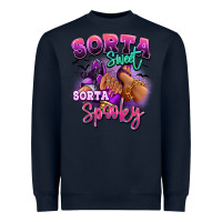 Navy Sorta sweet sorta spooky sneaker and heel afro wom Heavyweight Sweatshirt - RanaPortraitStore