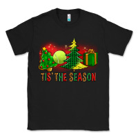 Black tis the season christmas with tennis ball and tree cookie Classic Tee - FaDigitalArtStudio